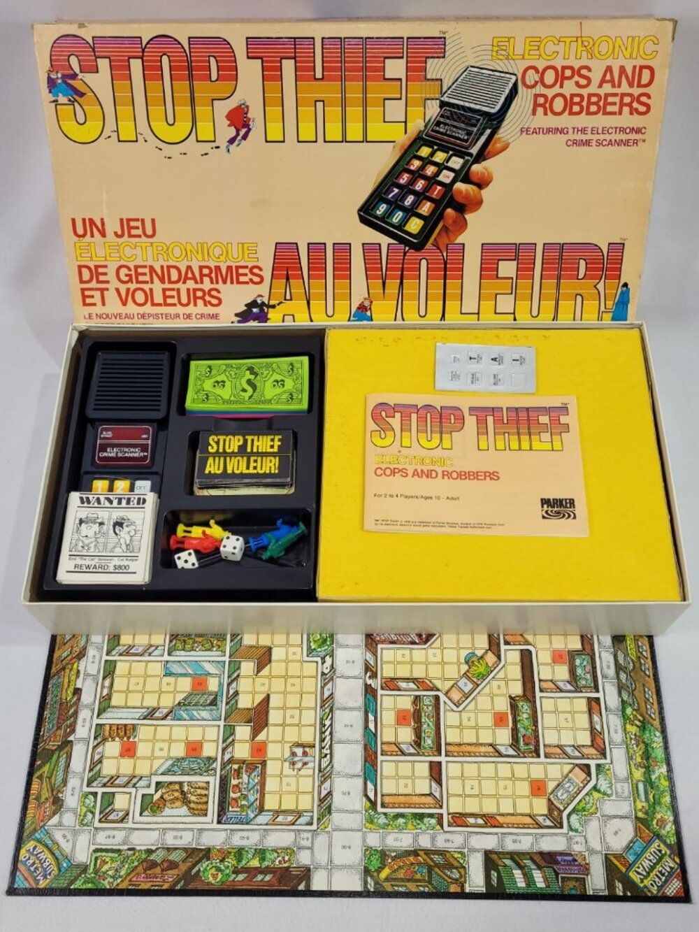 Stop Thief 1979 Cops & Robbers Vintage Board Game by Parker Brothers
